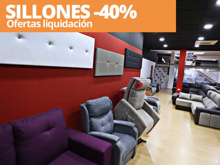 Sillones baratos, de diseño, reclinable en Elche, Elda, Petrer